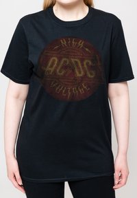 Paradiso Clothing AC DC HIGH VOLTAGE VINTAGE - Print T-shirt - black