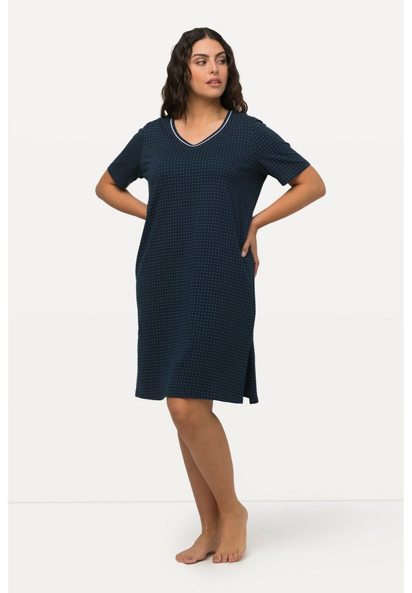 2ER-PACK RUNDHALS V-AUSSCHNITT HALBARM - Nachthemd