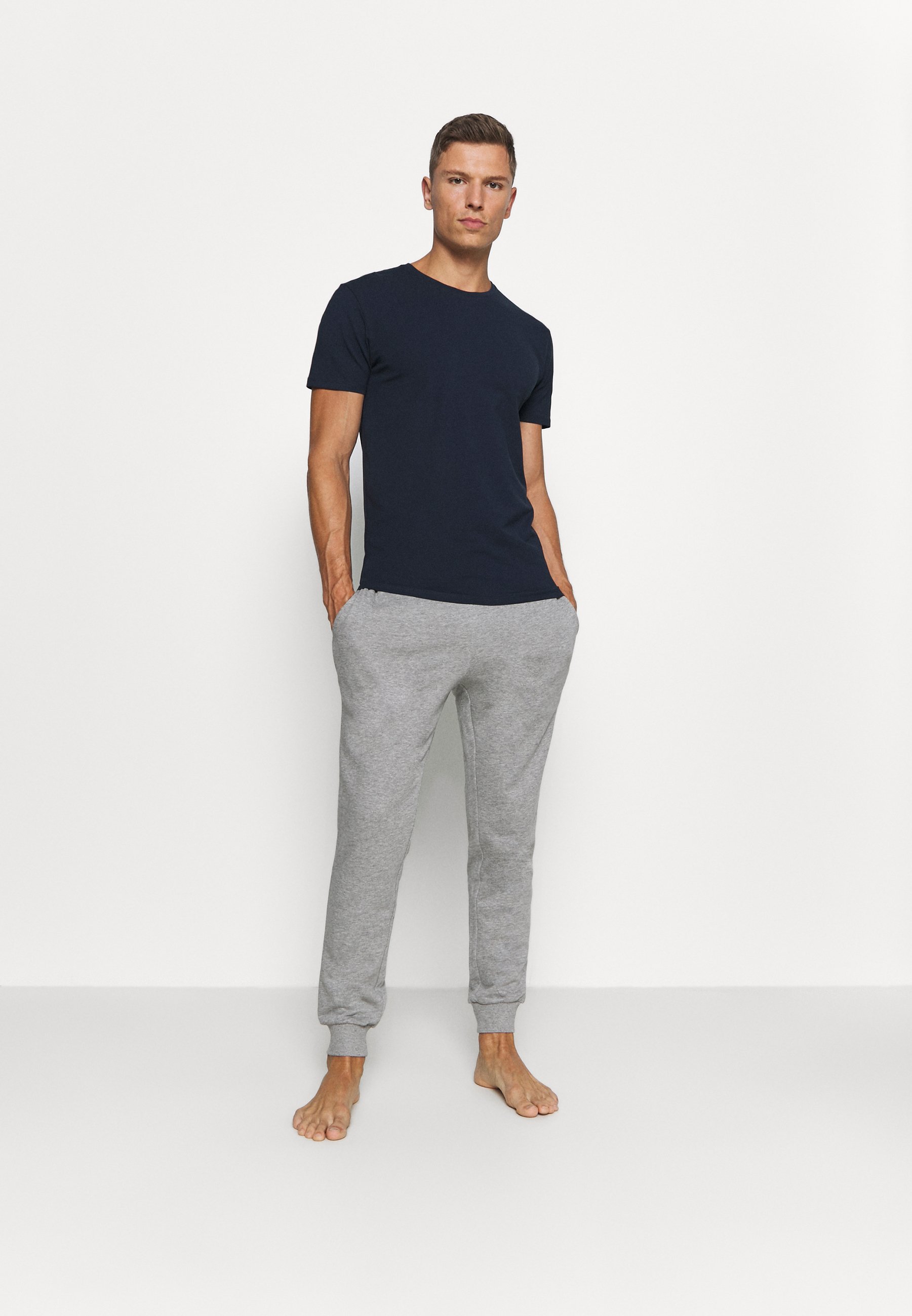 Selected Homme SLHNEWPIMA O NECK TEE 3 PACK - T-Shirt basic - navy 
