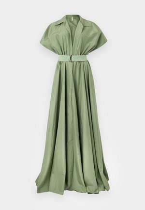 Norma Kamali SUPER SLEEVELESS SHIRT FLARED GOWN - Maxikjoler - vintage green