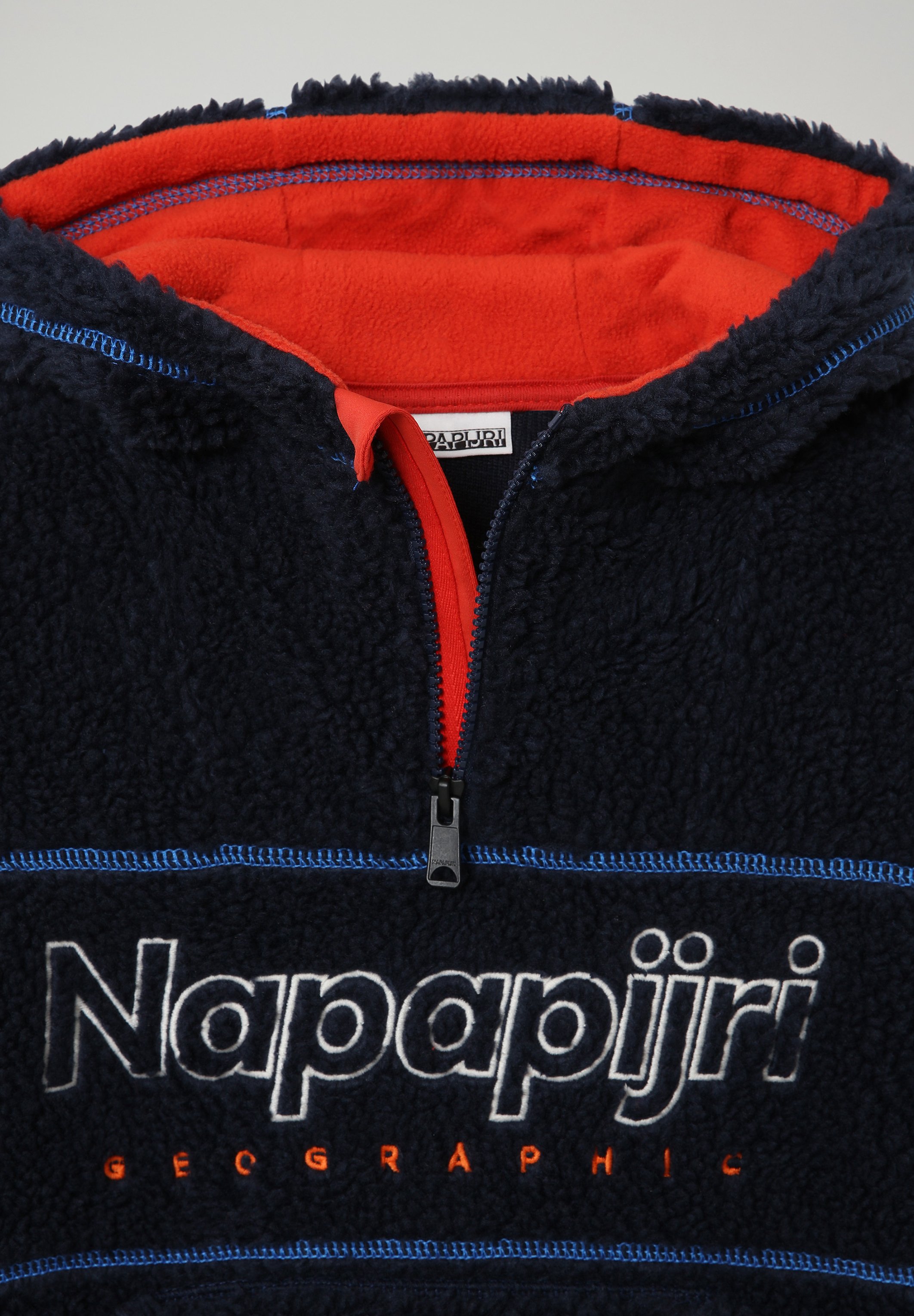 Napapijri TEIDE Fleece trui blu marinedonkerblauw Napapijri TEIDE Fleece trui blu marinedonkerblauw