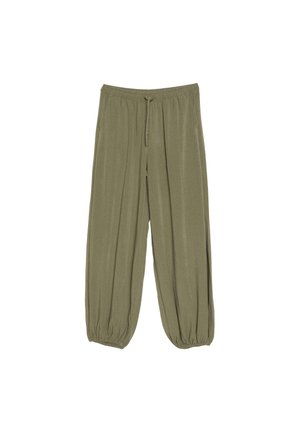 Stradivarius, FLOWY SAROUEL TROUSERS - Stoffhose - khaki