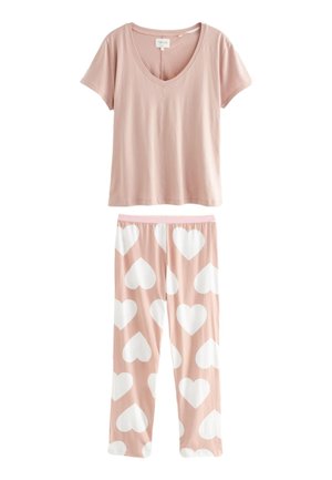SET - Pidžaamakomplekt - pale pink heart