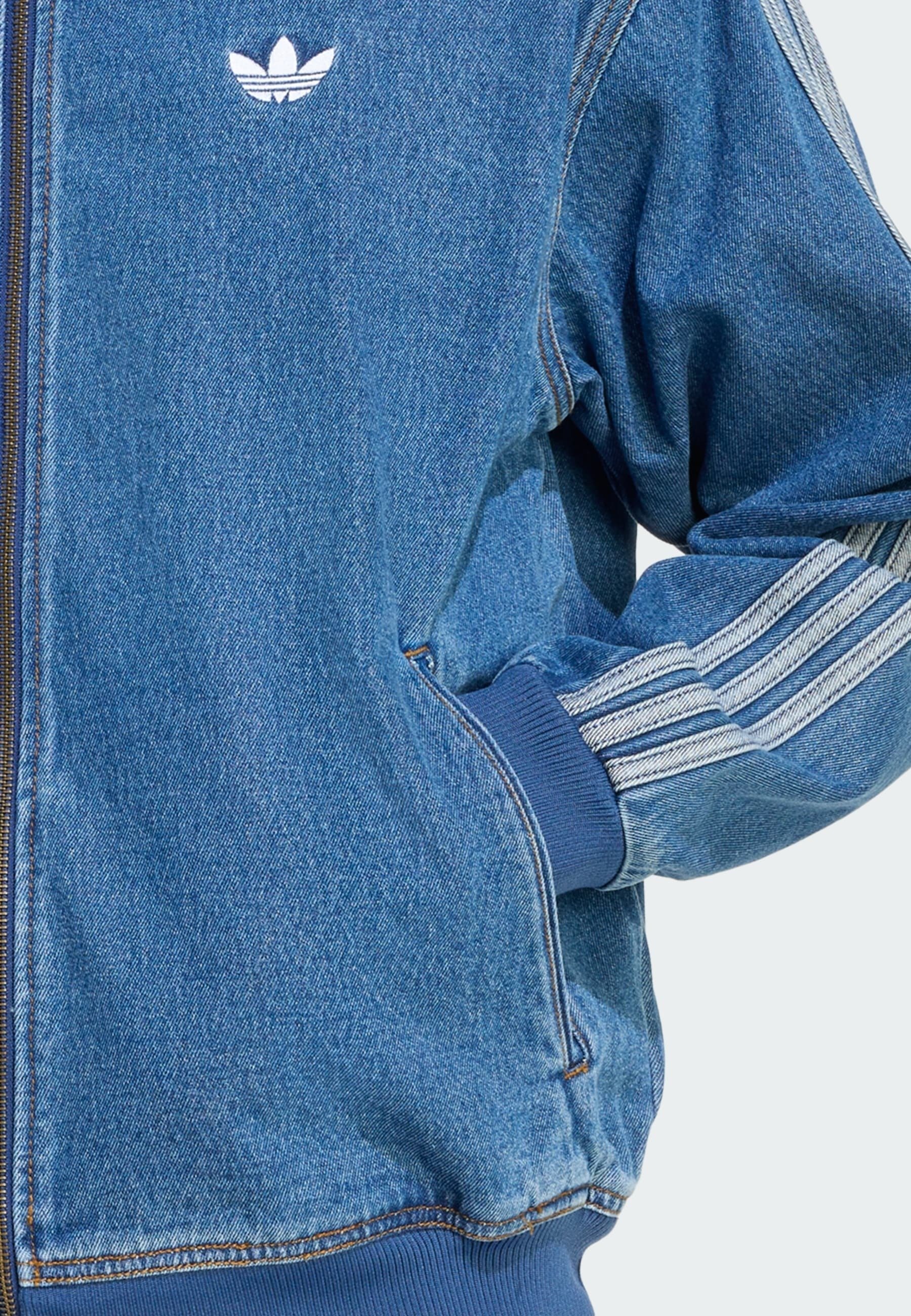 adidas Originals Denim jacket - blue denim/blue - Zalando.co.uk