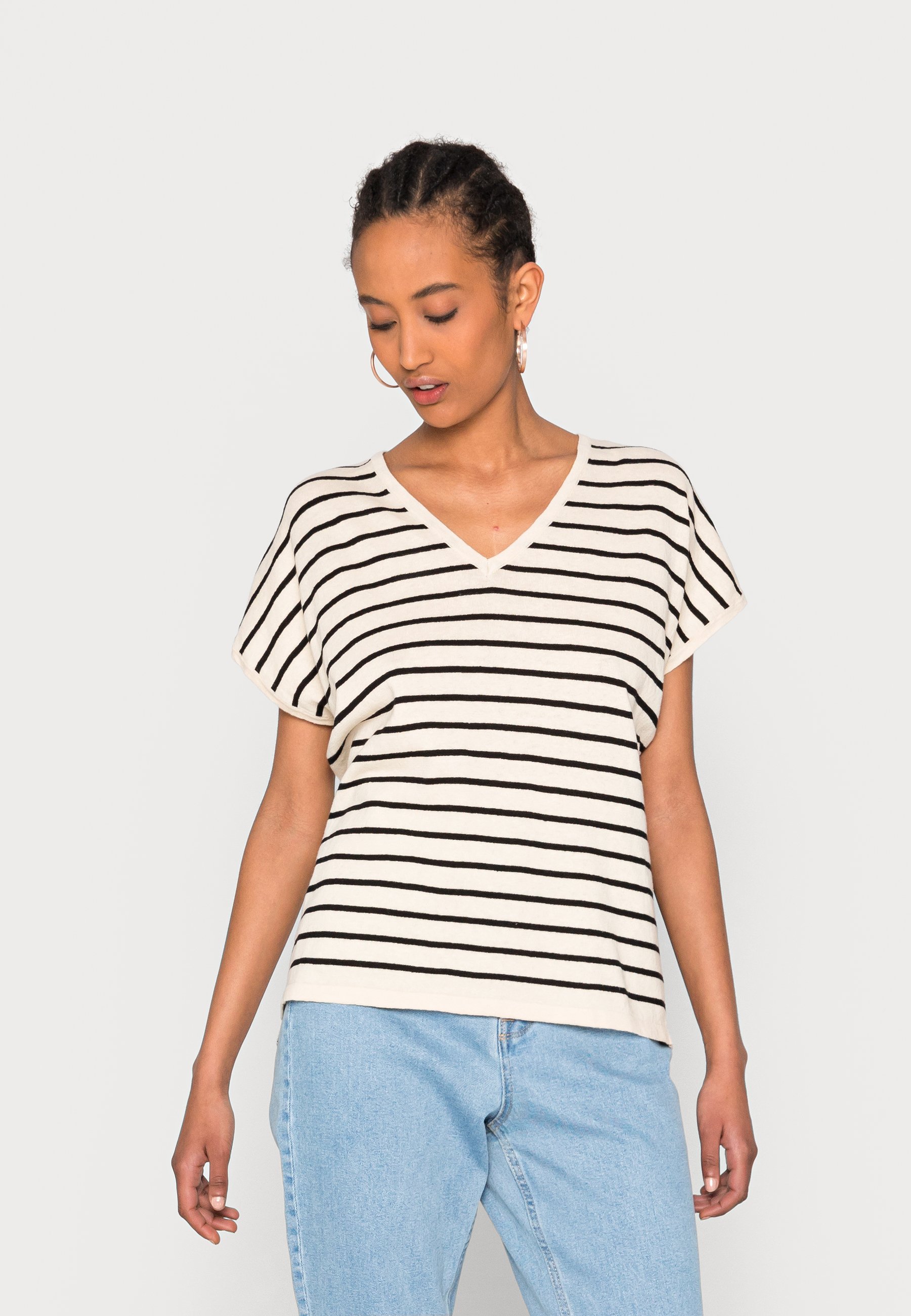 Kaffe KAMALA BOXY - Jumper - offwhite 