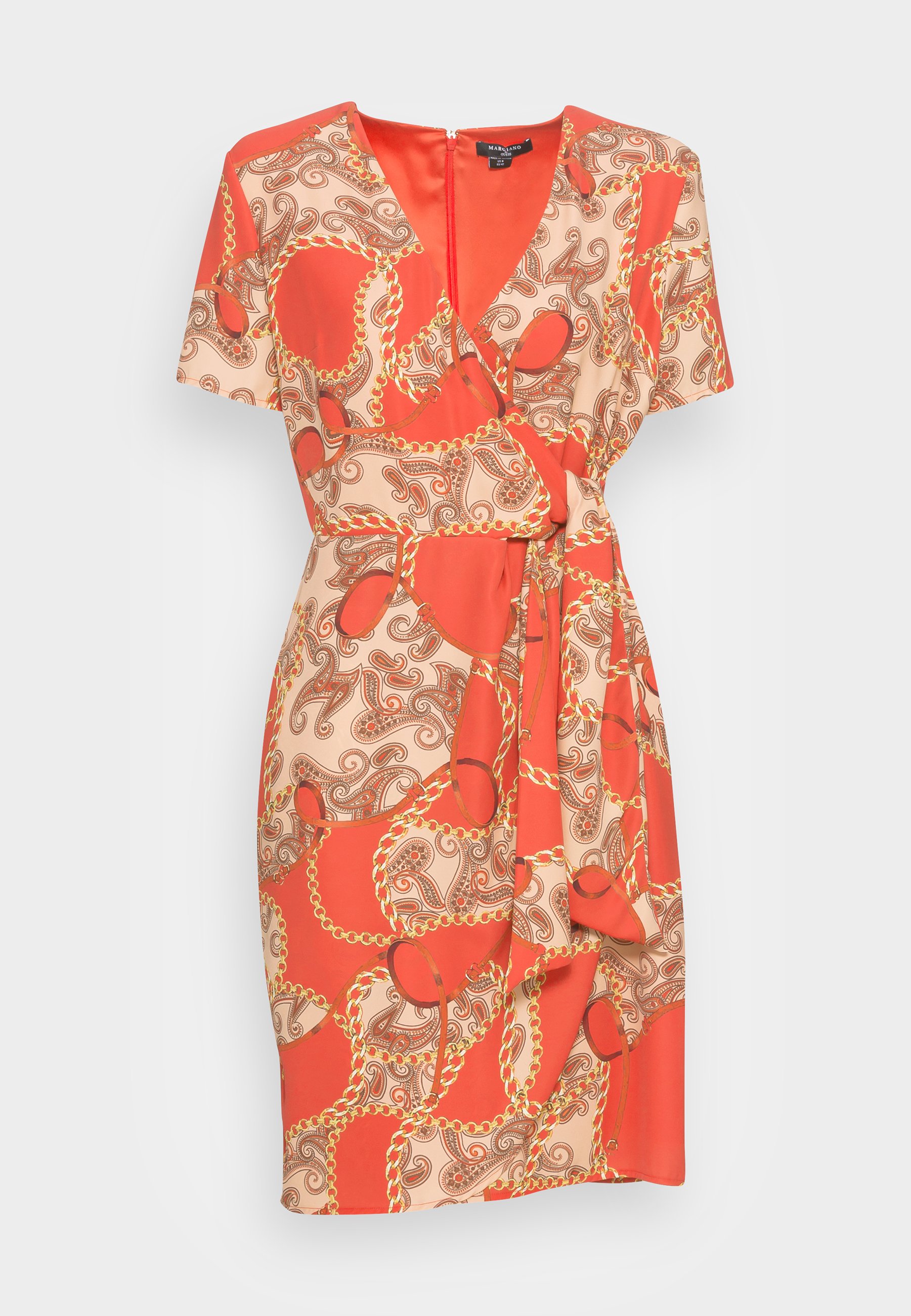 guess marciano red dress