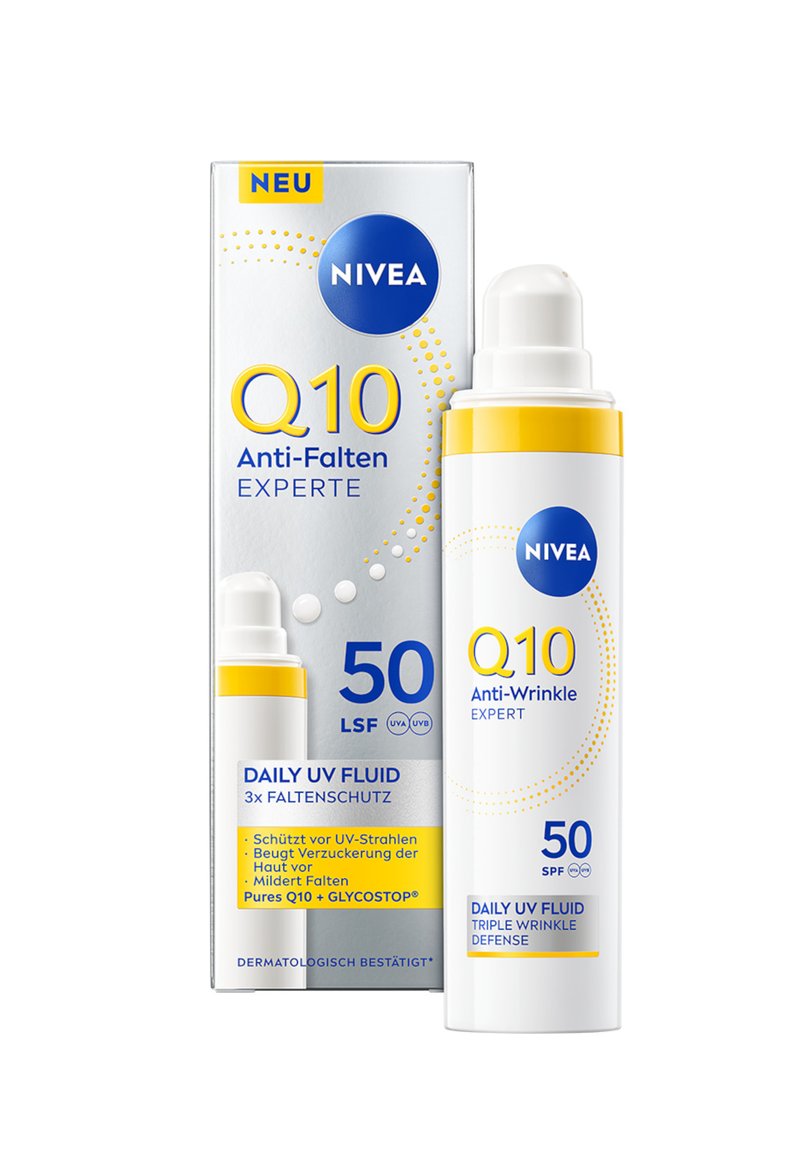NIVEA Q10 ANTI-FALTEN EXPERTE DAILY UV FLUID LSF 50 - Sonnenschutz