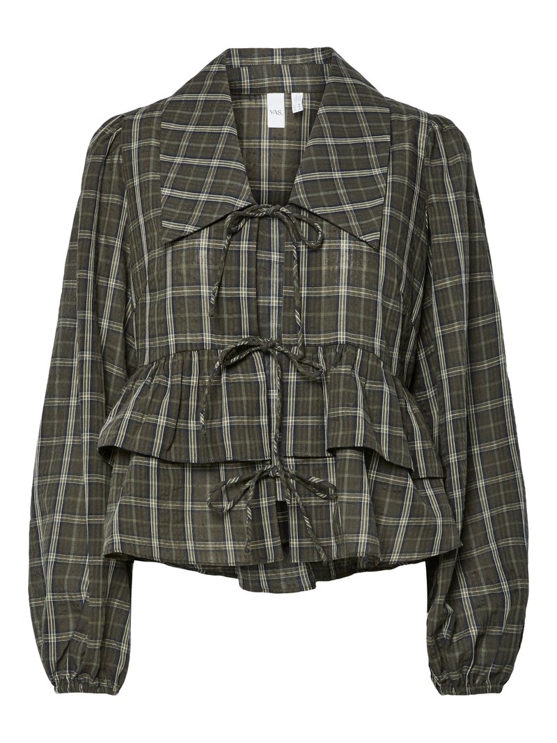 YAS Blouse donkergroen