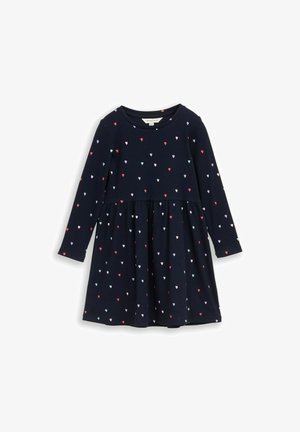 TOM TAILOR, TOM TAILOR KLEIDER & JUMPSUITS MINI-KLEID MIT HERZ-PRINT - Freizeitkleid - navy colorful heart
