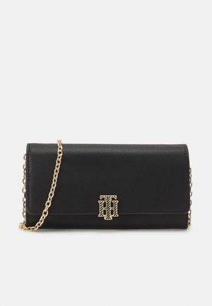 OUTLINE FLAP WALLET - Taška s příčným popruhem - black