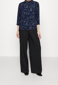Monki Button-down blouse - dark blue