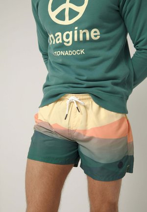 ALTONADOCK BAÑADOR SUNSET WAVES ROSA - Bañador corto - verde