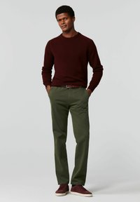 Meyer HOSE - Chino - dunkelgrün