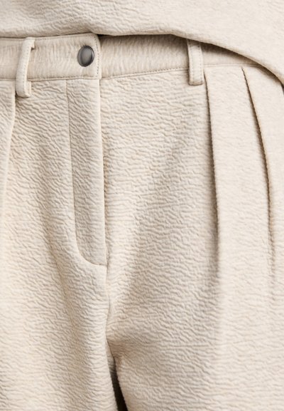 Proenza Schouler White Label TRISTAN PANT IN CLOQUE - Hlače - oatmeal melange