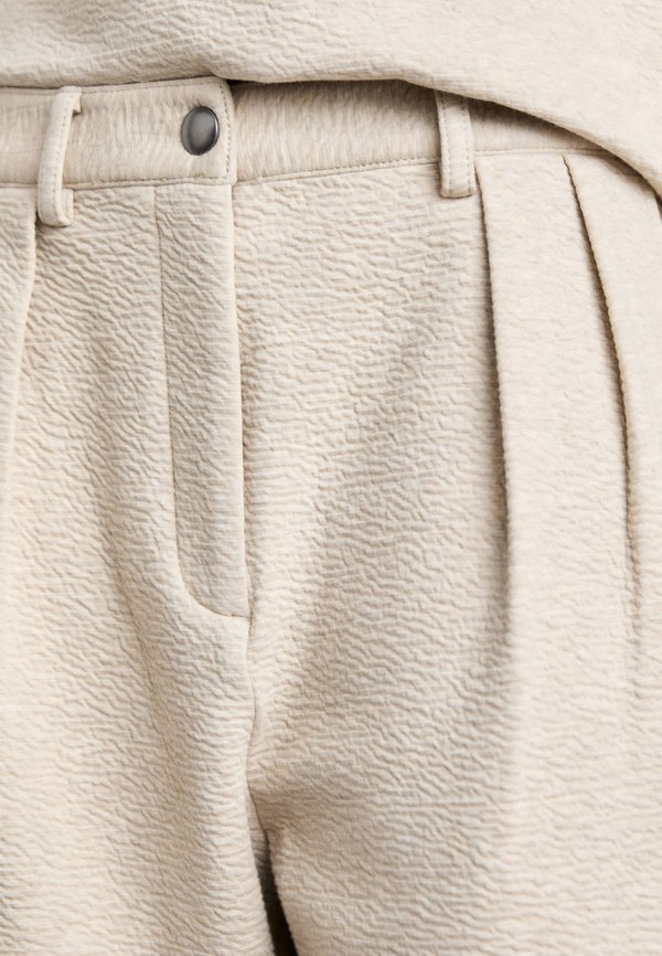 TRISTAN PANT IN CLOQUE - Trousers - oatmeal melange2