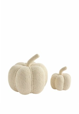 Next, SET OF 2 TEXTURED PUMPKIN AUTUMN ROOM DECORATIONS UNISEX - Decoration - cream