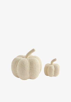 Next, SET OF 2 TEXTURED PUMPKIN AUTUMN ROOM DECORATIONS UNISEX - Decoration - cream