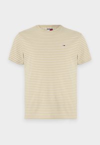 STRIPE TEE - Print T-shirt - relic tan/ecru