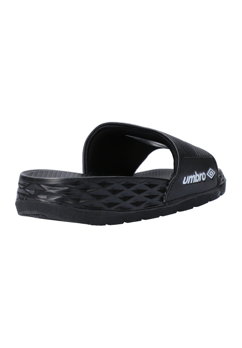 Herren Sandalen | Umbro Pantolette flach schwarzweiss/schwarz - OZ41234 Herren Sandalen | Umbro Pantolette flach schwarzweiss/schwarz - OZ41234