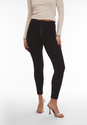 Vaqueros pitillo - jeans nero cuciture in tono