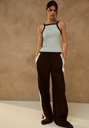 Next, REGULAR FIT - RIBBED THICK STRAP VEST . - Top - grey