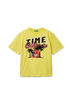 SHORT SLEEVE - Print T-shirt - yellow