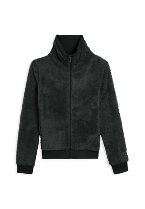 CON ZIP E COLLO ALTO - Giacca in pile - green