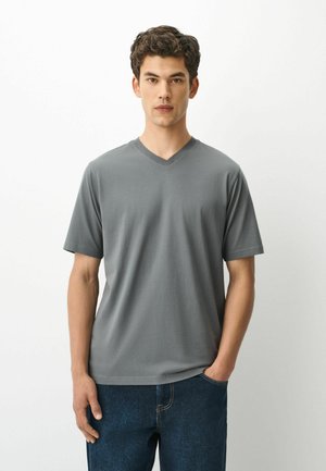 Next, V-NECK T-SHIRT - T-Shirt basic - new charcoal grey