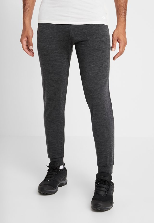 MENS SHIFTER PANTS - Tracksuit bottoms - mottled black