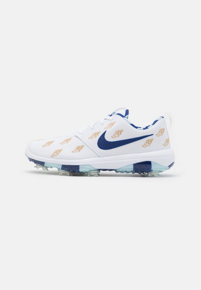ROSHE G TOUR - Golf shoes - white/deep royal/topaz mist/celestial gold