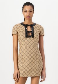 Elisabetta Franchi WOMENS DRESS - Φόρεμα ημέρας - paglia/nero