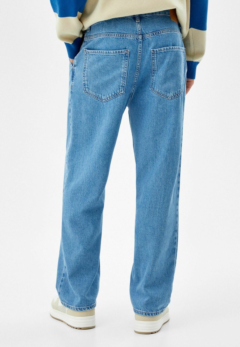 Herren Skinny Fit | Bershka WIDE Jeans Straight Leg light-blue denim - UT72950 Herren Skinny Fit | Bershka WIDE Jeans Straight Leg light-blue denim - UT72950