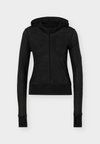 SOFT LUX SHEER HOODED LONG SLEEVE - Φούτερ με κουκούλα - black