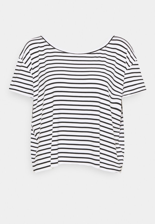 LADIES TEE - Print T-shirt - offwhite/black