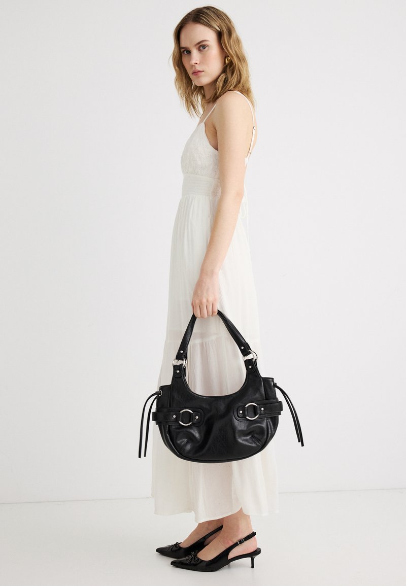 Hollister Co. BARE EMBROIDERY - Maxi dress - white - Zalando.ie