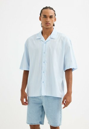 INSIDE, MANGA CORTA RAYAS - Camisa - azul