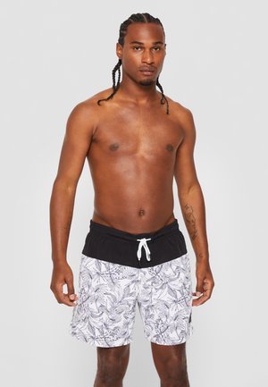 Swimming shorts - jungle pattern black