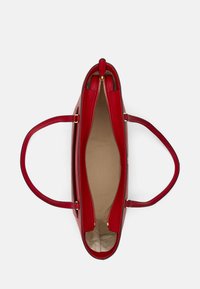 Lauren Ralph Lauren CROSSHATCH LEATHER MEDIUM KARLY TOTE - Torbica - red