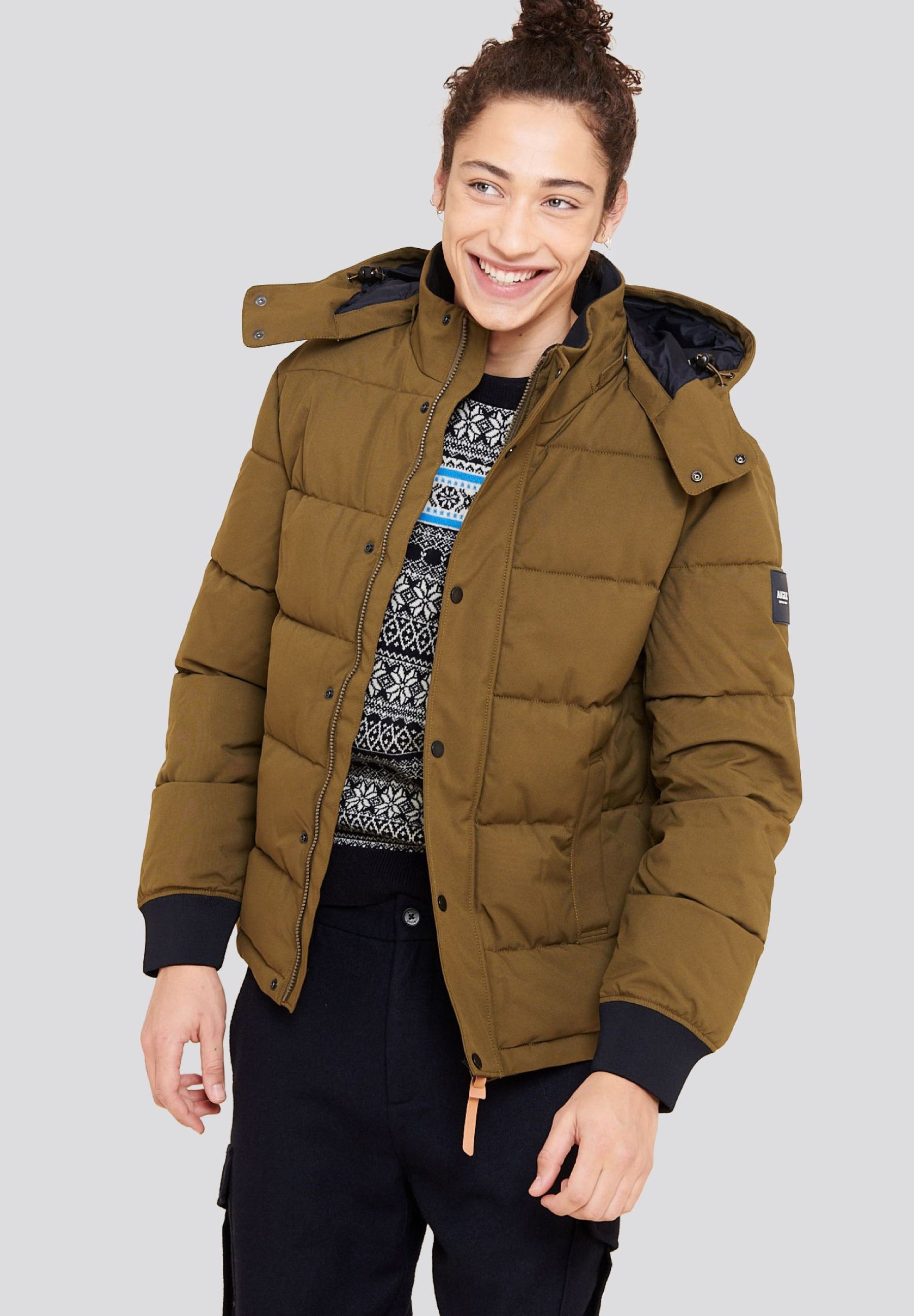 Aigle MORTOR - Chaqueta de plumas - kaki/caqui - Zalando.es