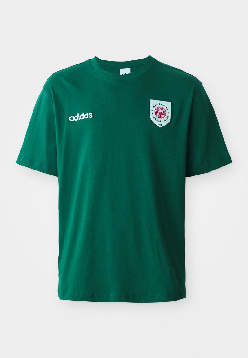 adidas Originals T-shirt print donkergroen