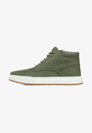 MAPLE GROVE - High-top trainers - dark green nubuck