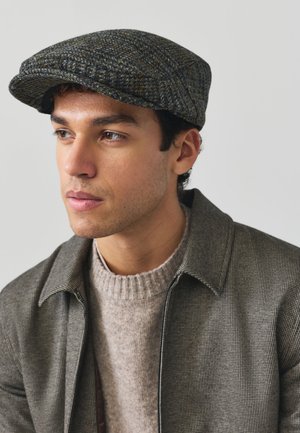 Next, CHECK HARRIS FLAT - Beanie - brown