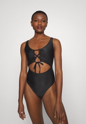 We Are We Wear ECO LOGAN UP FRONT - Maillot de bain - black