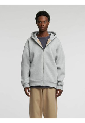 MIT KAPUZE - Sweatjakke - grey melange