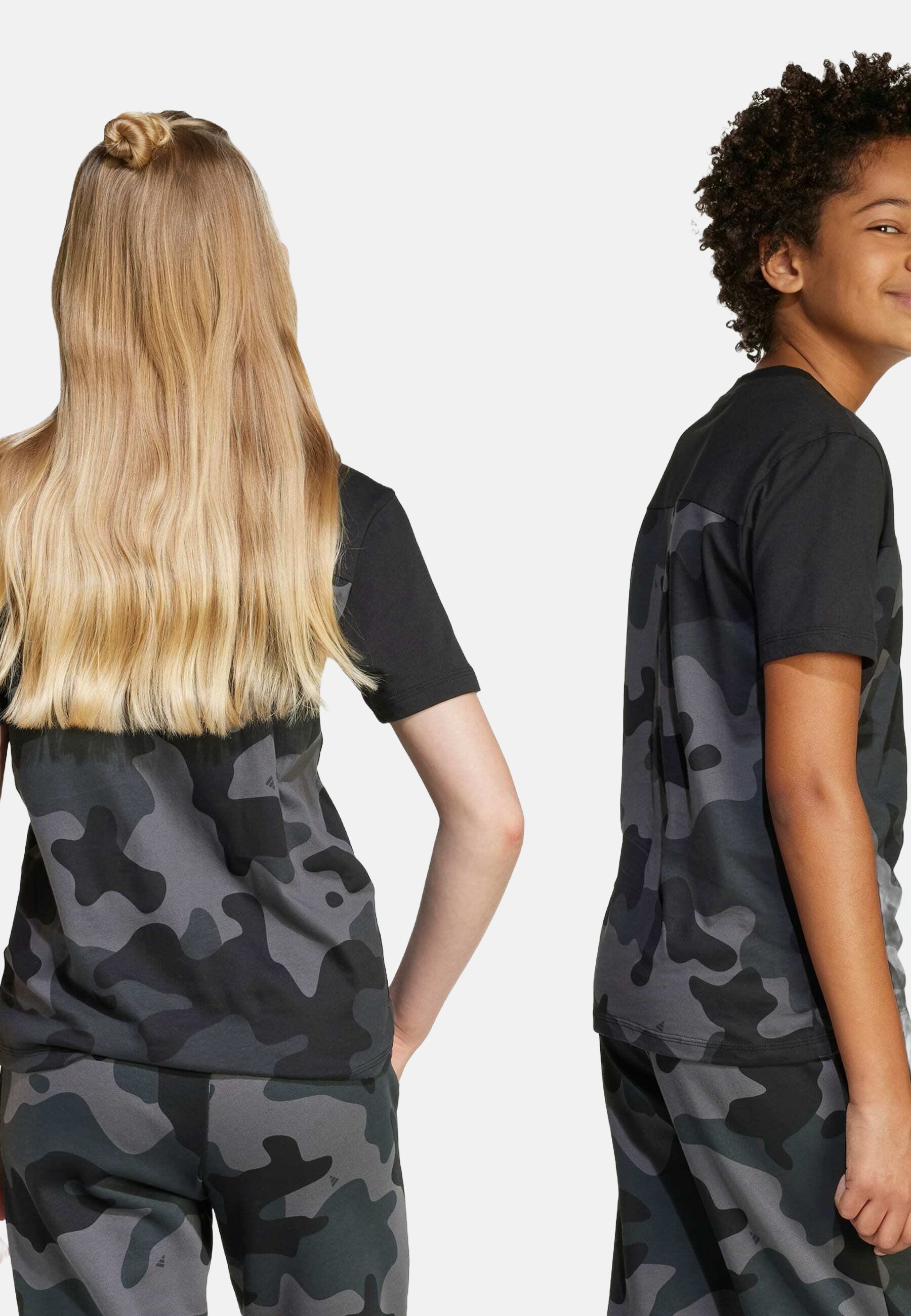 adidas Sportswear SEASONAL ESSENTIALS CAMO - Print T-shirt - black