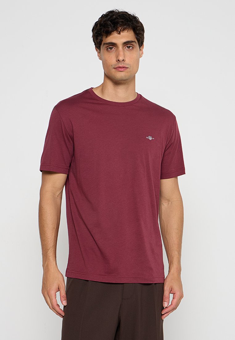 Gant T-shirt basic bordeauxrood