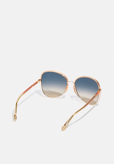 CHLOÉ FRANKY OVERSIZED ROUND ACETATE SUNGLASSES - Sunglasses - orange/multicolor