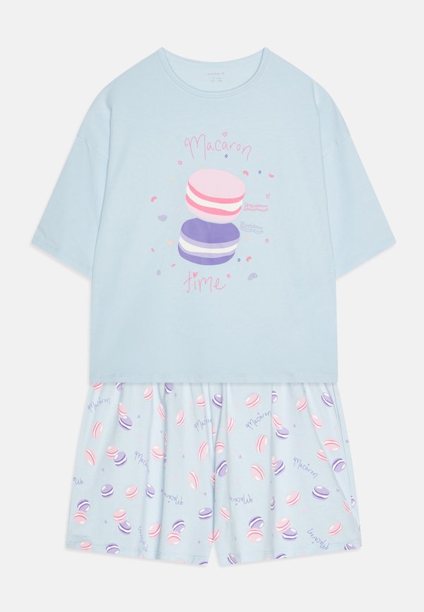 NKFNIGHTSET BOXY MACARON  - Nachtwäsche Set - nantucket breeze