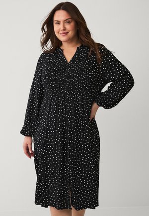 Abito a camicia - schwarz gepunktet