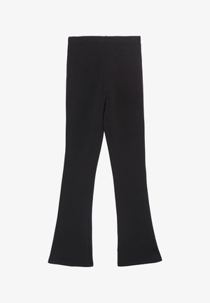 s.Oliver INTERLOCKMIT FLARED LEG - Leggings - Hosen - schwarz